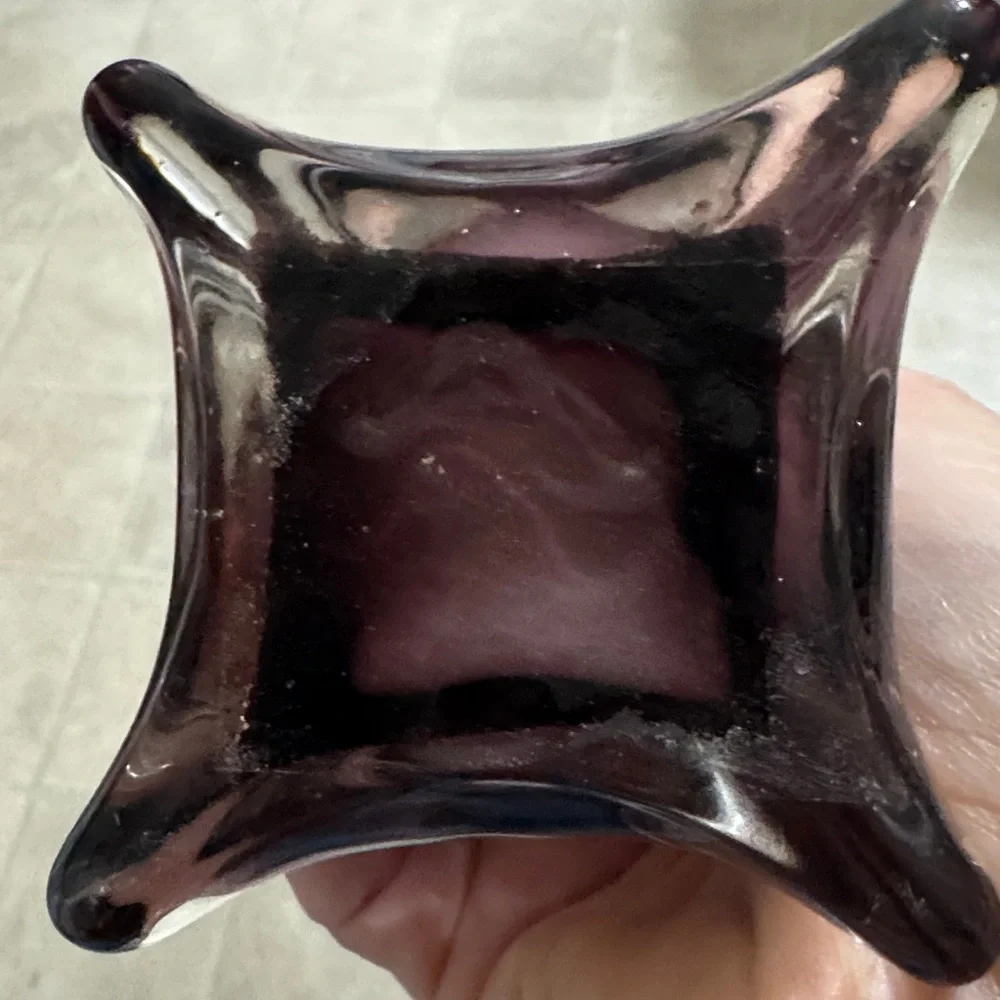Eiffel tower vase 15.5” inch high decorative vase purple ( wine color )